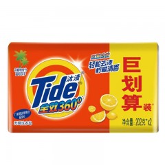 汰渍洗衣皂全效360度202克X4块透明皂有效去渍