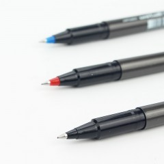 三菱 UB-155耐水性水笔/金属签字笔走珠笔经典黑水笔0.5mm