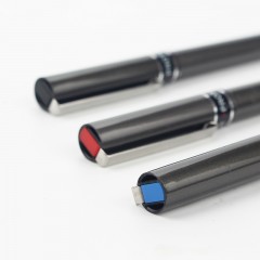 三菱 UB-155耐水性水笔/金属签字笔走珠笔经典黑水笔0.5mm