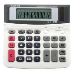 佳能/Canon WS-220H计算器 12位显示 屏幕摇头财务计算机