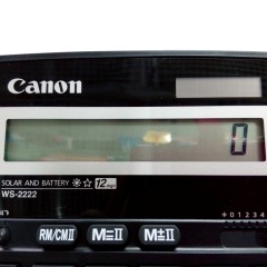 佳能/Canon WS-2222大屏幕太阳能计算器 可调节屏幕 办公计算机