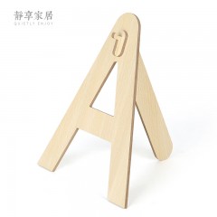 静享家居 挂钟支架台钟座钟摆件座架时钟木纹挂表底座时钟挂架木质超大摆件