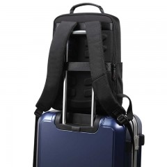 博牌 双肩背包男充电防盗旅行包15.6英寸电脑包多功能出差帆