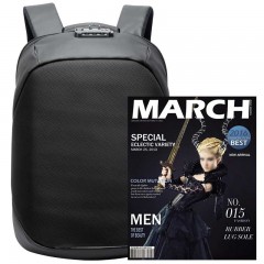 博牌 海关锁商务双肩包男旅行防盗充电背包休闲尼龙15.6英寸