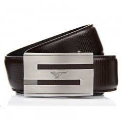 七匹狼 男士牛皮内穿自动扣皮带 腰带 裤带7A113411000