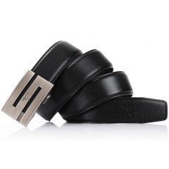 七匹狼 男士牛皮内穿自动扣皮带 腰带 裤带7A113411000