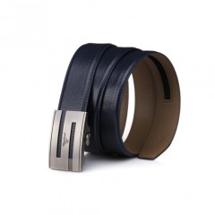 七匹狼 男士内穿自动扣牛皮皮带 男式真皮腰带裤带7A113411000-2