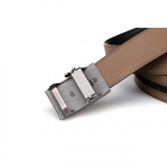 七匹狼 男士内穿自动扣牛皮皮带 男式真皮腰带裤带7A113411000-2
