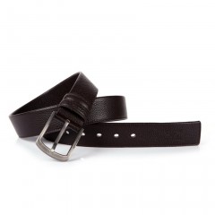 七匹狼  男士针扣啡色头层牛皮皮带 真皮男腰带7A327130700-1