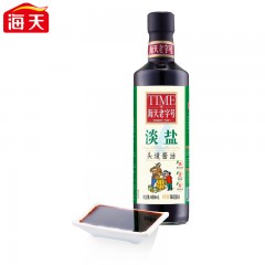 海天 老字号生抽头道酱油 淡盐酱油头抽480ml*3零添加