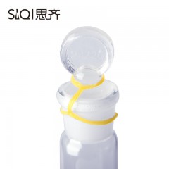 思齐 具塞量筒 玻璃量筒 玻璃塞量筒 带盖子 100ml