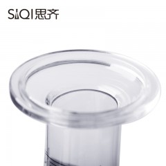 思齐 具塞量筒 玻璃量筒 玻璃塞量筒 带盖子 100ml