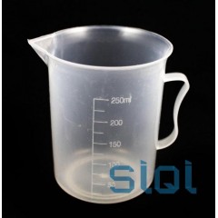 思齐 塑料烧杯 带把式烧杯 实验室用品 250ml