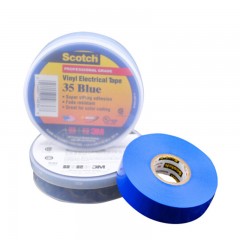 3M 相色PVC耐高温彩色胶布 防腐蚀耐高温绝缘胶带电工胶带 35#