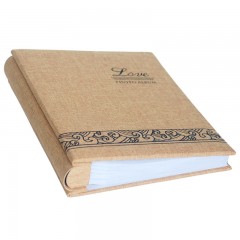 国产 亚麻布面相册本160张6寸摄影收集插页式影集A6照片