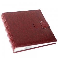 国产 皮面带扣影集插页式相册放照片200张4D大6寸精品家庭相簿