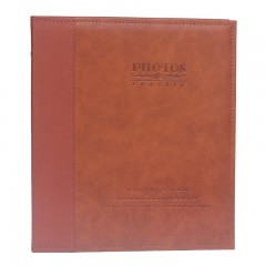 国产 复古创意皮面10寸diy粘贴式手工相册覆膜A4影集礼盒