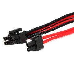 国产 PCI-E显卡8Pin/6+2 Pin辅助供电线8pin转6+2pin模块电源线 红黑
