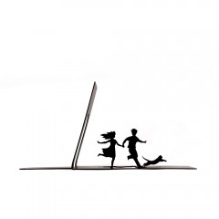 KALA 书立支架创意可爱简约学生书夹简易桌上办公伸缩书靠个性书挡书板