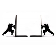 KALA 书立支架创意街霸动漫书靠学生书挡书板桌面办公简约铁艺伸缩书夹