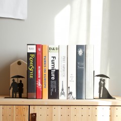 KALA 书立支架创意书档桌面办公装饰书挡伸缩学生书夹复古简约个性书靠