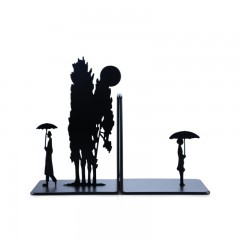 KALA 书立支架创意学生书夹可爱简约书靠桌面办公可伸缩复古铁书挡书板