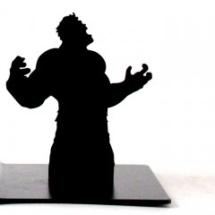 KALA 书立支架创意学生书夹绿巨人简约书靠动漫书挡书板简易桌上铁书架