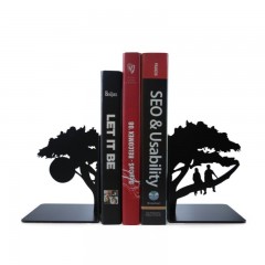 KALA 书立支架创意怦然心动书靠学生书挡书板桌面办公简约铁艺伸缩书夹