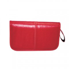 HIPCE 便携式CD包大容量碟片收纳袋时尚皮质DVD包汽车载光盘收纳包