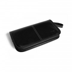 HIPCE 便携式CD包大容量碟片收纳袋时尚皮质DVD包汽车载光盘收纳包