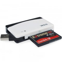 飚王/SSK 黑白色 奔腾2代迷你多合一全能读卡器 SCRM057