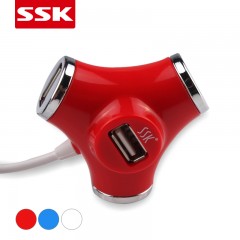飚王/SSK 创意水管SHU012 USB分线器 HUB 高速扩展口 4口集线器