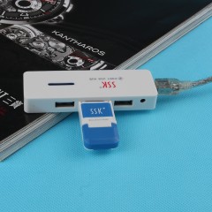飚王/SSK 闪灵SHU006 USB2.0 HUB 一拖四分集线器 创意高速4口扩展
