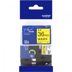 兄弟/Brother  标签机色带TZ-661 TZe-661不干胶线缆标签条码打印纸36mm标签色带pt-9700pc/9800pcn/p900/p900w
