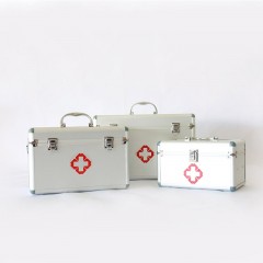 开颜 QZYB医用急救箱/套/16寸/铝合金 白色