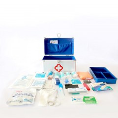 开颜 QZYB医用急救箱/套/16寸/铝合金 白色