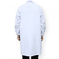 成楷科技 CKB-DG001 男女实验室服装食品厂搬运工劳保服白大褂长款工作服工人工衣 白色 定制
