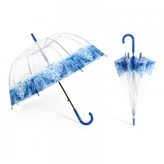 国产 加厚透明雨伞直长柄雨伞自动伞防风