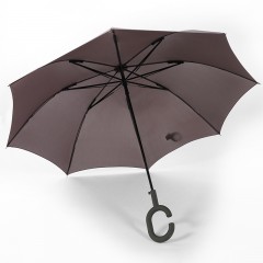 国产 长柄雨伞晴雨两用大号防风加固伞双人纯色伞