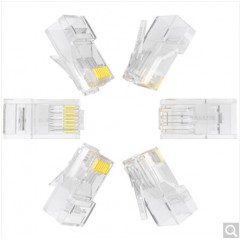 SAMZHE/山泽 SJ-6100 工程级六类网络水晶头6类RJ45网络水晶头100