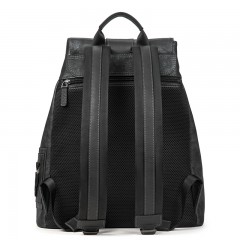 皮尔卡丹 双肩包男新款潮流大学生电脑书包简约大容量休闲背包