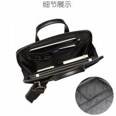 国产  T900商务单肩手提包轻薄经典时尚商务黑笔记本电脑公文包