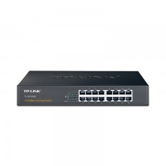 TP-LINK 16口交换机16口百兆非网管交换机桌面式 TL-SF1016D