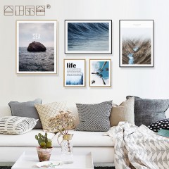 国产 北欧创意相框墙照片墙客厅装饰画大尺寸组合画餐厅走廊壁画墙画