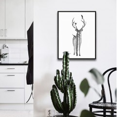 国产 北欧电表箱装饰画小清新简约配电箱弱电箱竖款开关盒遮挡挂画简欧