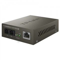 TP-Link 单模双纤SC千兆光纤收发器机架式光电转换模块 TL-MC210CS