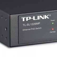 TP-LINK 网络监控24口百兆POE交换机千兆上联 TL-SL1226MP