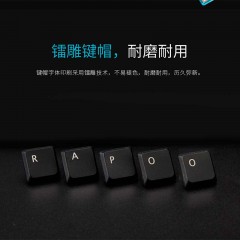 雷柏 有线键鼠套装镭雕键帽鼠标键盘套光学办公防水鼠键套装 NX1900