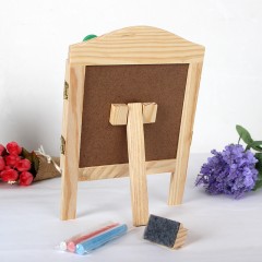 国产 木质百叶窗挂式留言板小黑板 支架式两用磁性小白板店铺拍摄