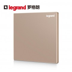 罗格朗 填空面板逸景玫瑰金空白面板挡板底盒盖板装饰板86型光板